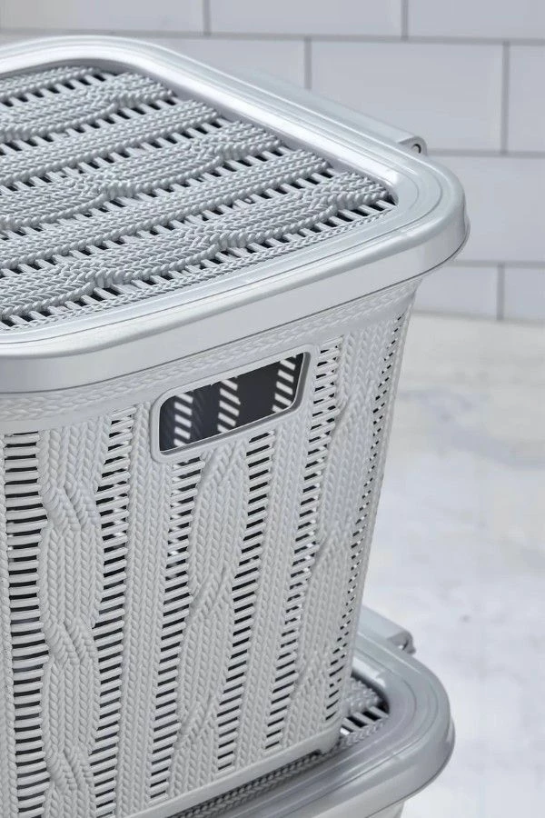 Set shporta për rroba, ngjyrë gri, Mijölnir, PZR-070 (2 copë)