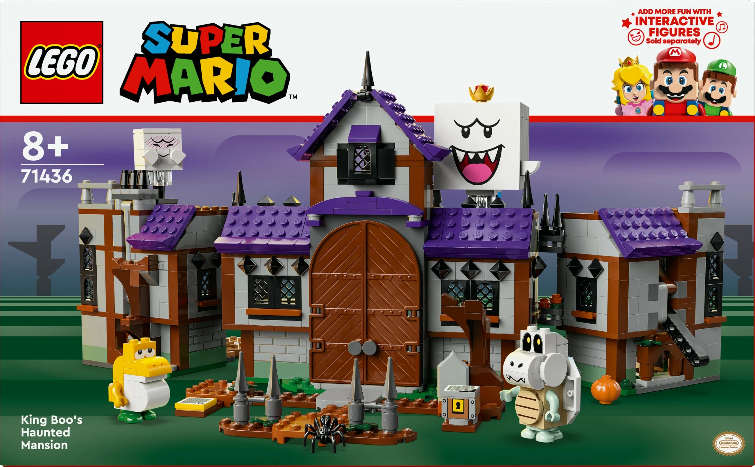 Set ndërtimi LEGO Super Mario 71436 King Boo's Haunted Mansion, shumëngjyrësh