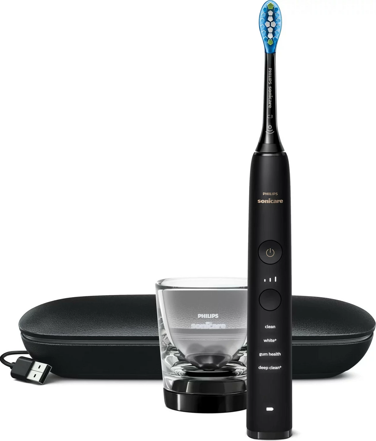 Furçë dhëmbësh elektrike Philips Sonicare 9000 DiamondClean HX9911/09, e zezë