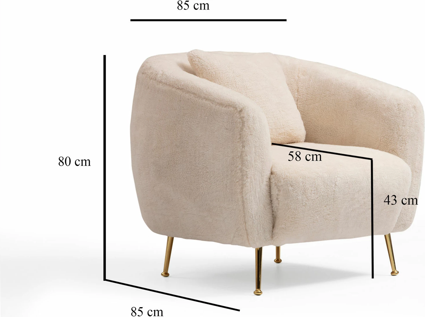 Karrige Wing Atelier del Sofa, ngjyrë bezhë, Istiridye