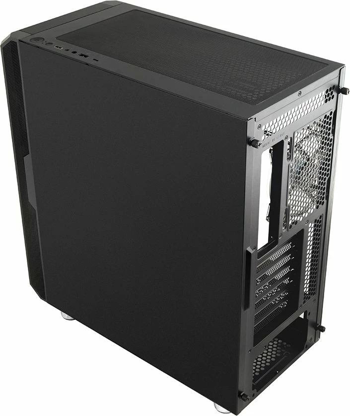 Kasë Modecom Volcano Amirani ARGB (AT-AMIRANI-PG-10-000000-0002), Midi Tower ATX, USB-C, pa PSU, e zezë