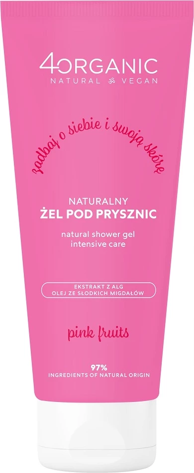 Xhel dushi për femra 4organic Natural Pink Fruits 200ml