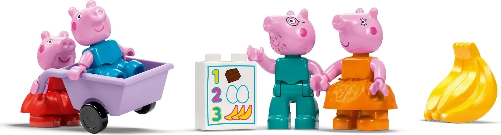Set LEGO DUPLO Peppa Pig Supermarket, 10434, për fëmijë, shumëngjyrësh