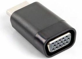 Adapter AV Lanberg AD-0016-BK HDMI në VGA 1080p i zi