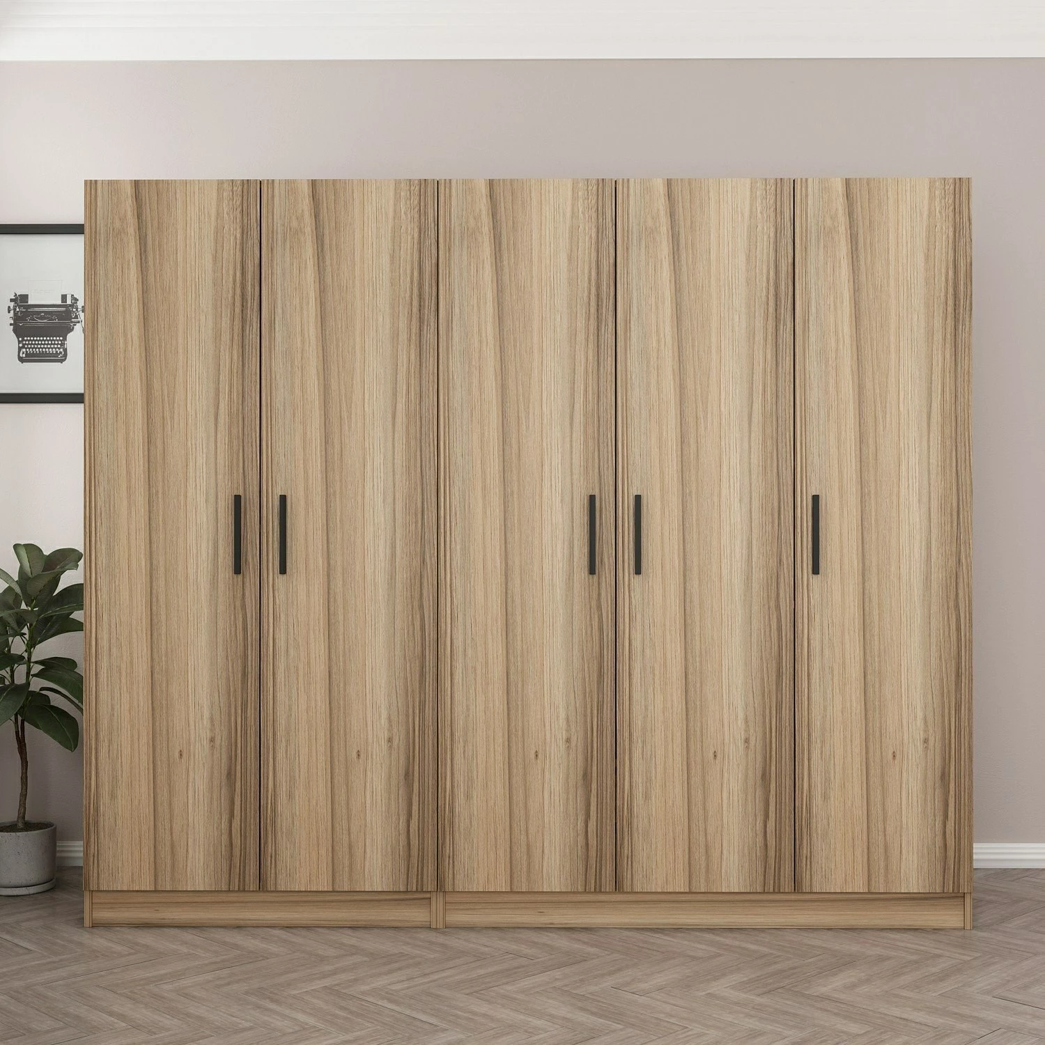 Dollap Skye Decor, ngjyrë dore, 225x210x52cm