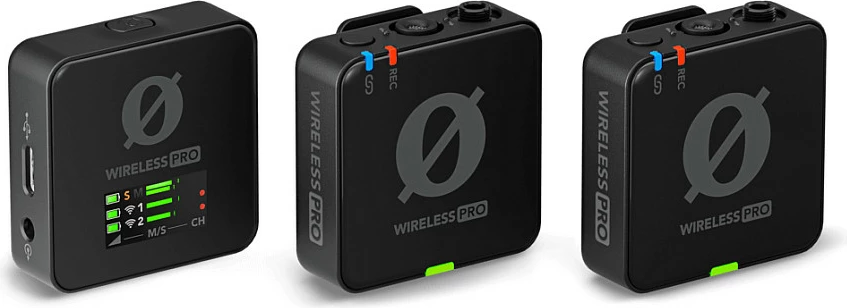 Sistem mikrofonash wireless RØDE Wireless PRO, lavalier, 2 transmiter + 1 receiver, 260m, i zi