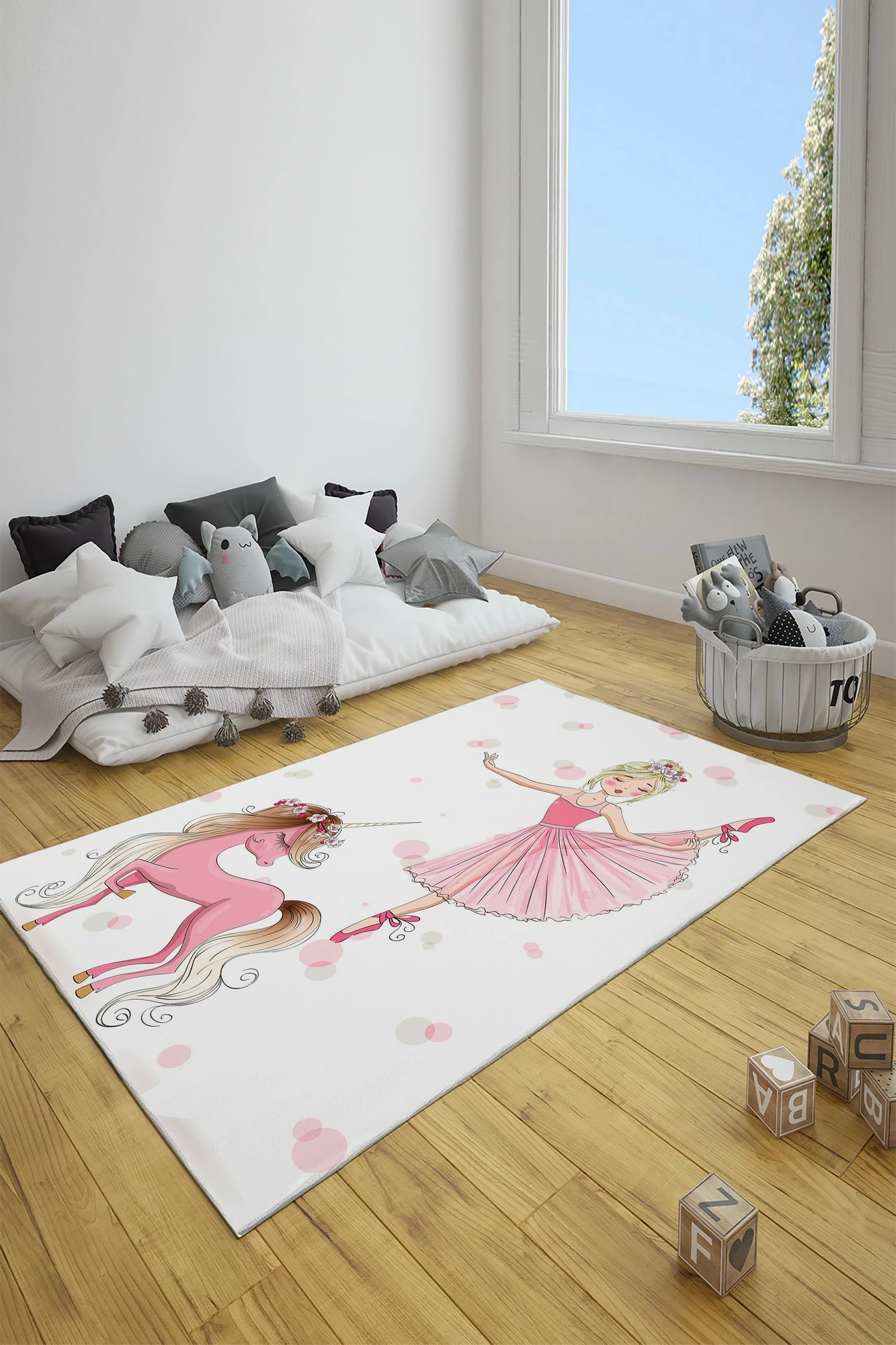 Qilim shumëngjyrësh për fëmijë, 80x200cm, Conceptum Hypnose, CT-3018
