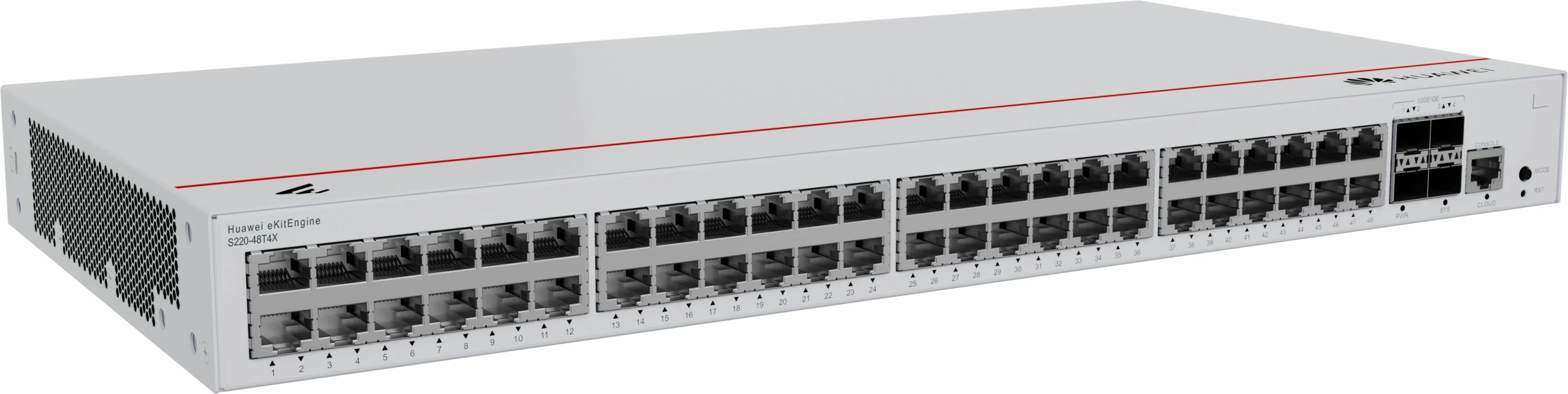 Switch HUAWEI eKit S220-48T4X, Managed, L2, Gigabit Ethernet, Rack mounting, 1U