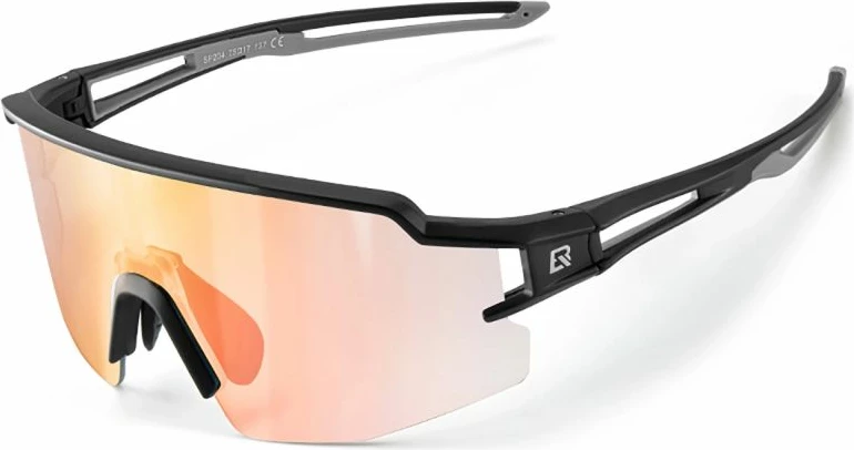 Syze çiklizmi Rockbros 10179BK me lente fotochromike portokalli, me insert korrektues, të zeza