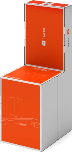 Soundbar JBL Bar 800 5.1.2 720W, Bluetooth 5.0, Wi‑Fi 6, HDMI eARC, Dolby Atmos, me subwoofer pa tela, e zezë
