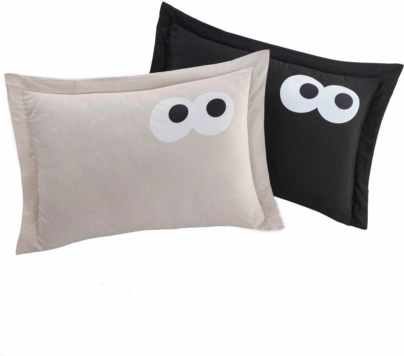 Set çarçafësh dopio Funny Cizgili, ngjyrë e zezë