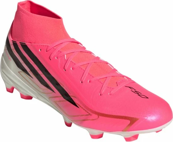 Atlete futbolli adidas F50 Hyperfast League Mid FG KJ6714, rozë [Madhësia: 42 2/3]