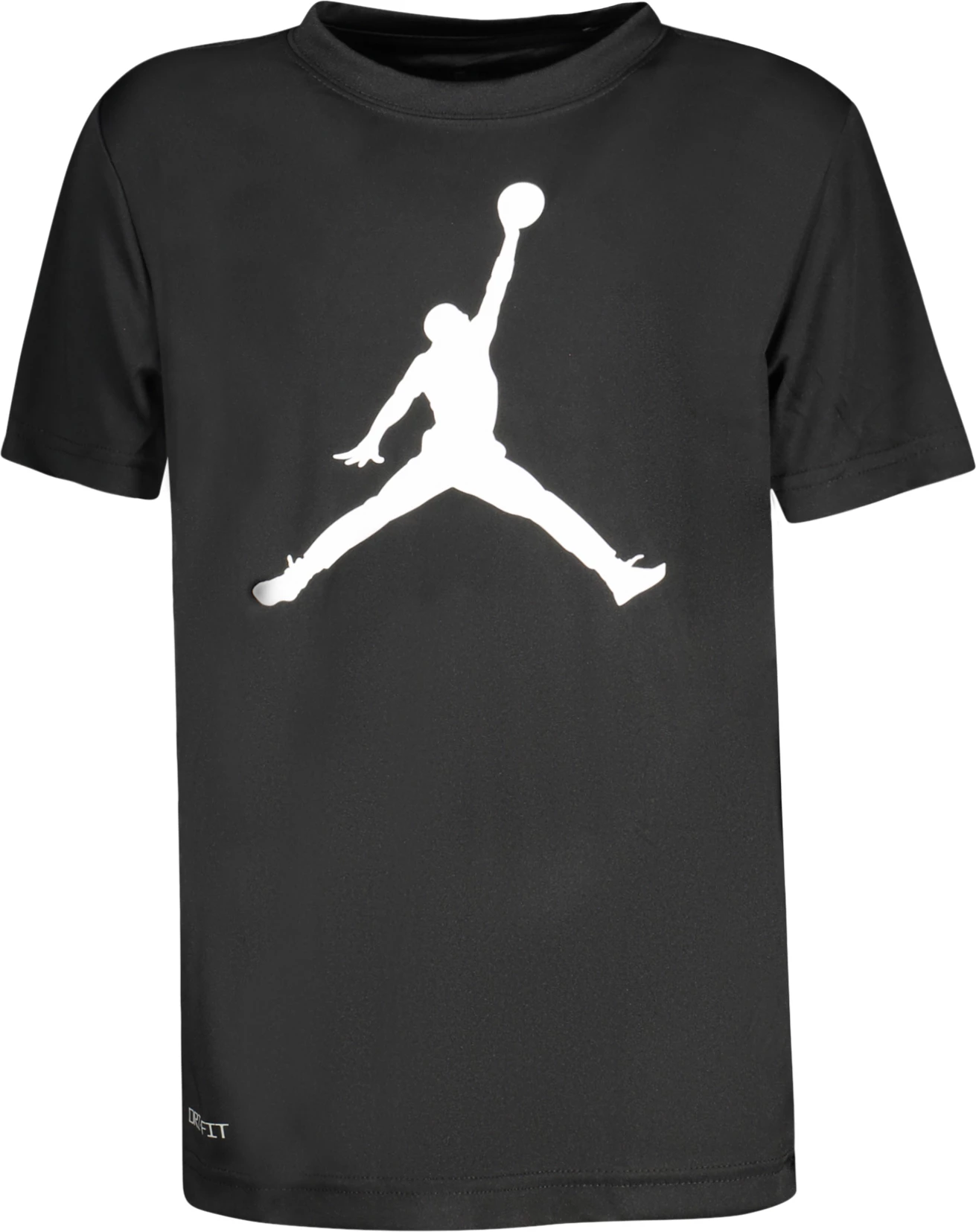 Maicë për djem Jordan me mëngë të shkurta, e zezë