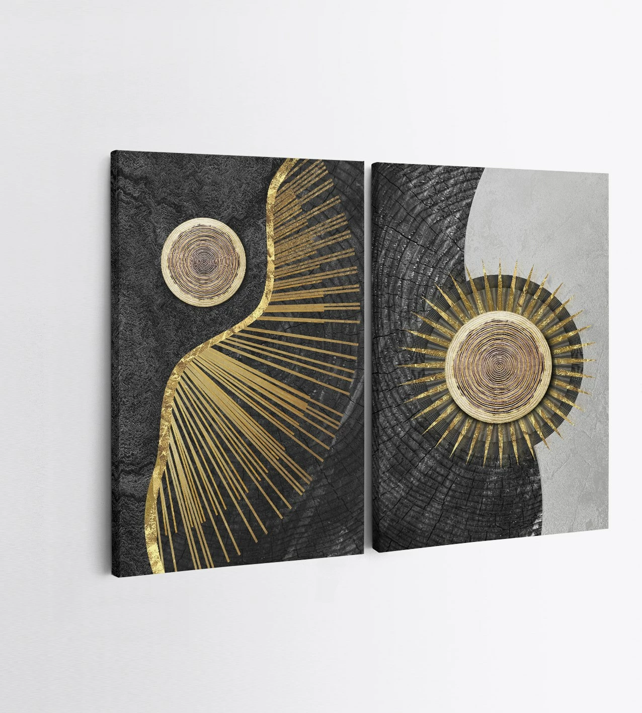 Pikturë dekorative në kanavacë (2 copë), Wallity, 2KNV4313, 50x70cm
