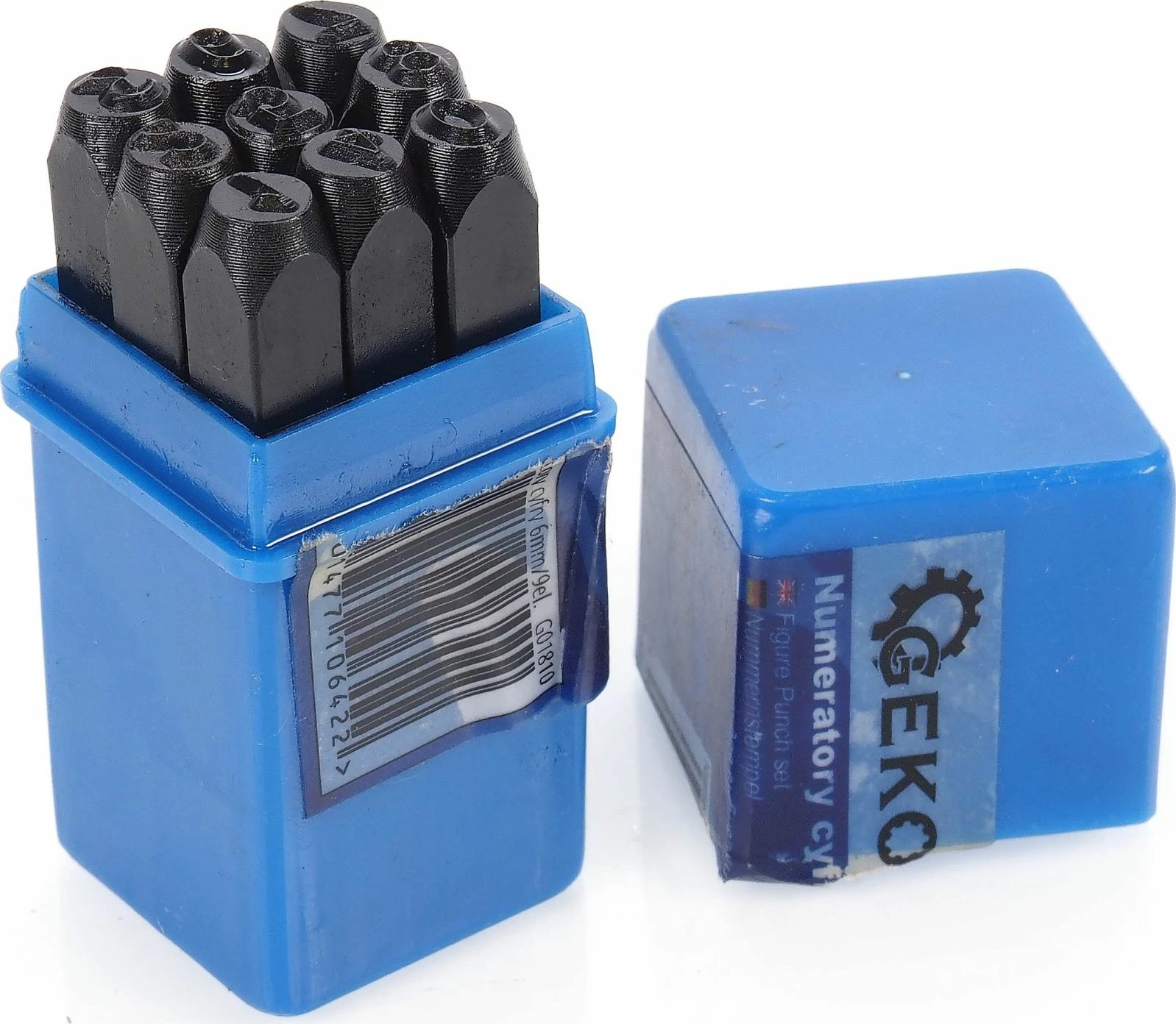 Set punçonash numerike Geko G01810, 6 mm, 9 copë