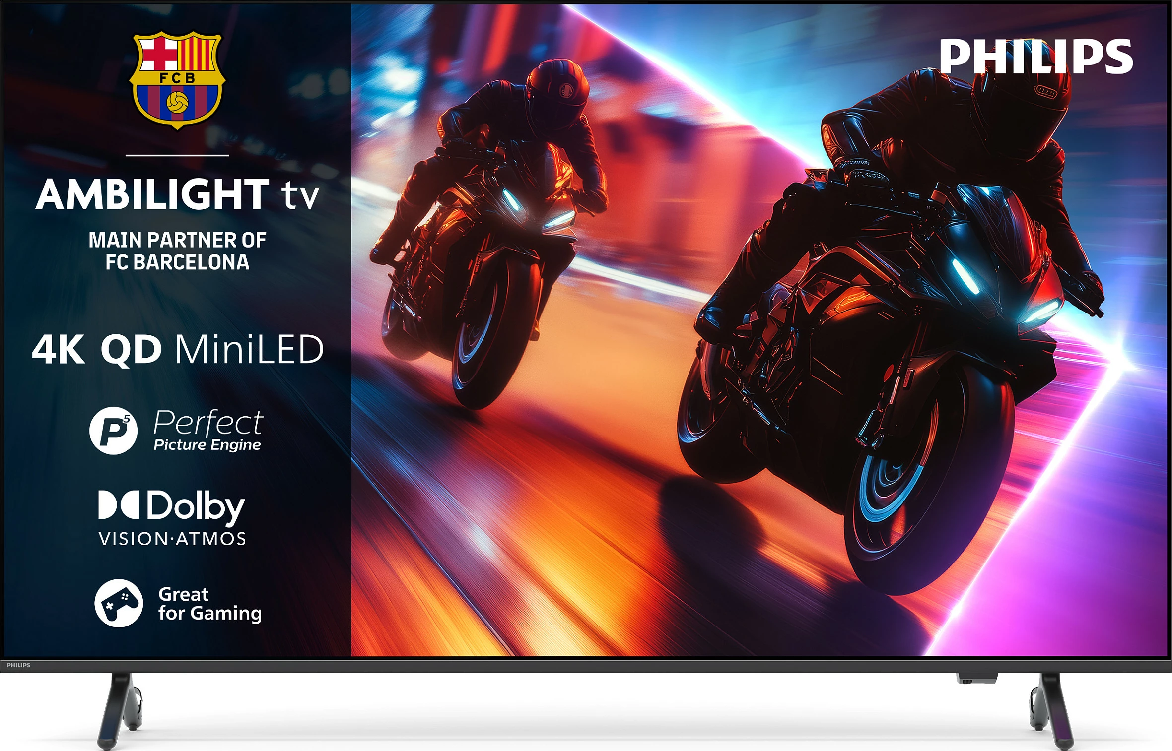 Televizor Philips 75MLED910/12, 75", 4K QD MiniLED, 120Hz/144Hz, Ambilight, HDR10+ Dolby Vision, FreeSync Premium, i zi
