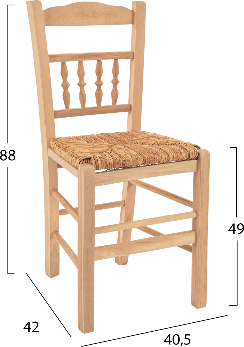 Karrige tradicionale pa ngjyrë me mat FH10258