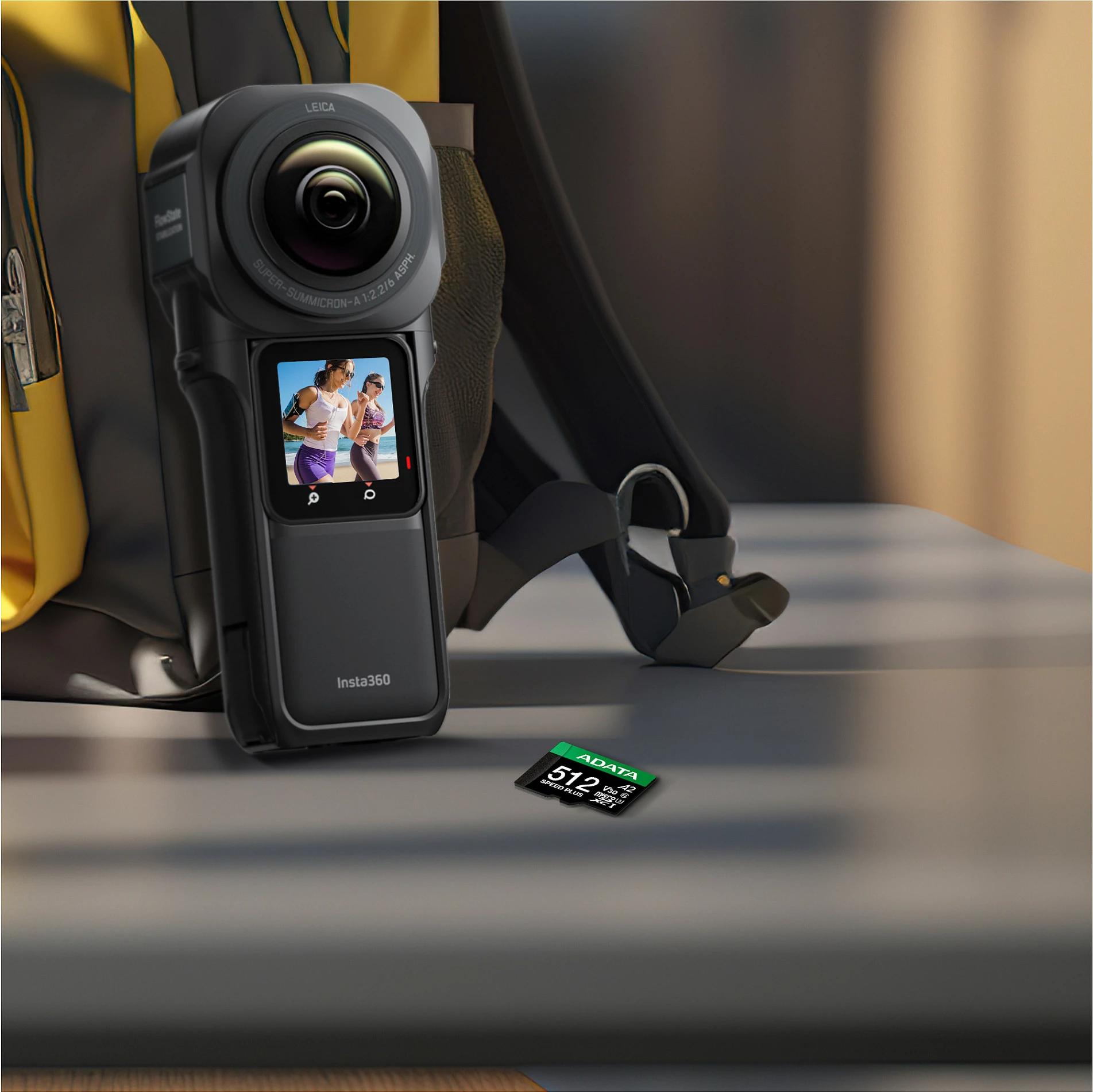 Kartelë memorie ADATA Speed Plus microSDXC 512GB, UHS-I U3 V30 A2, me adapter SD, e zezë/jeshile/bardhë
