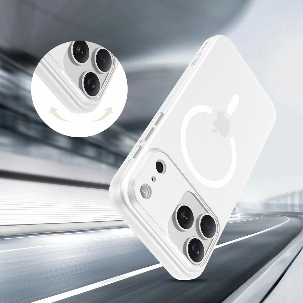Mbështjellës Tech-Protect MagSlim MagSafe për iPhone 17 Pro, i bardhë mat, 1 copë