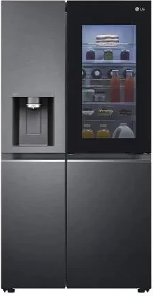 Frigorifer Side-by-Side, LG, GSXV90MCDE (E), 625 L, 179 x 91.3 cm, InstaView, Craft Ice, WiFi, i zi