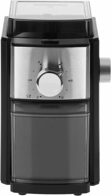 Mulli kafeje Adler AD4448, 250 g, burr metalik, 150 W/300 W max, e zezë/argjendtë