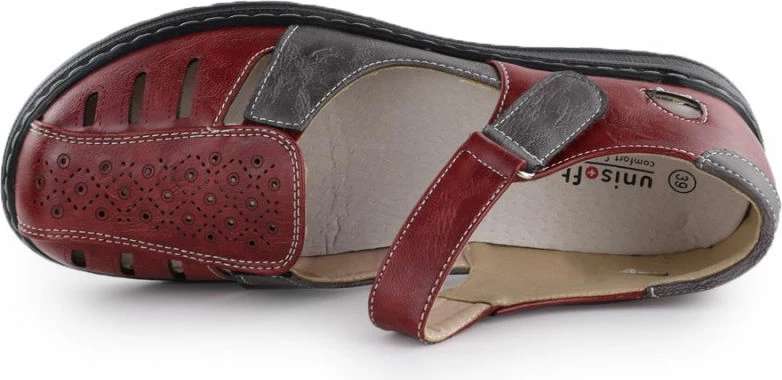 Këpucë për femra Unisoft, të kuqe