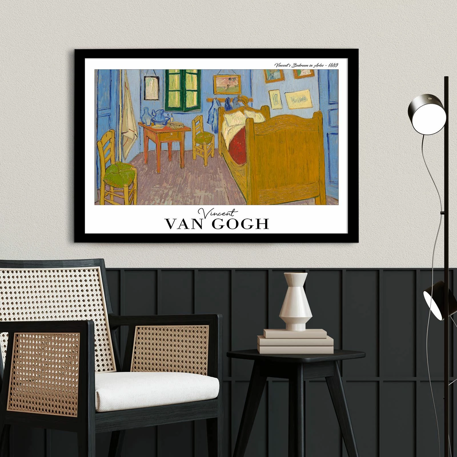 Pikturë dekorative me kornizë, shumëngjyrëshe, Wallity 4262SYHGOGH-002, 42x62cm