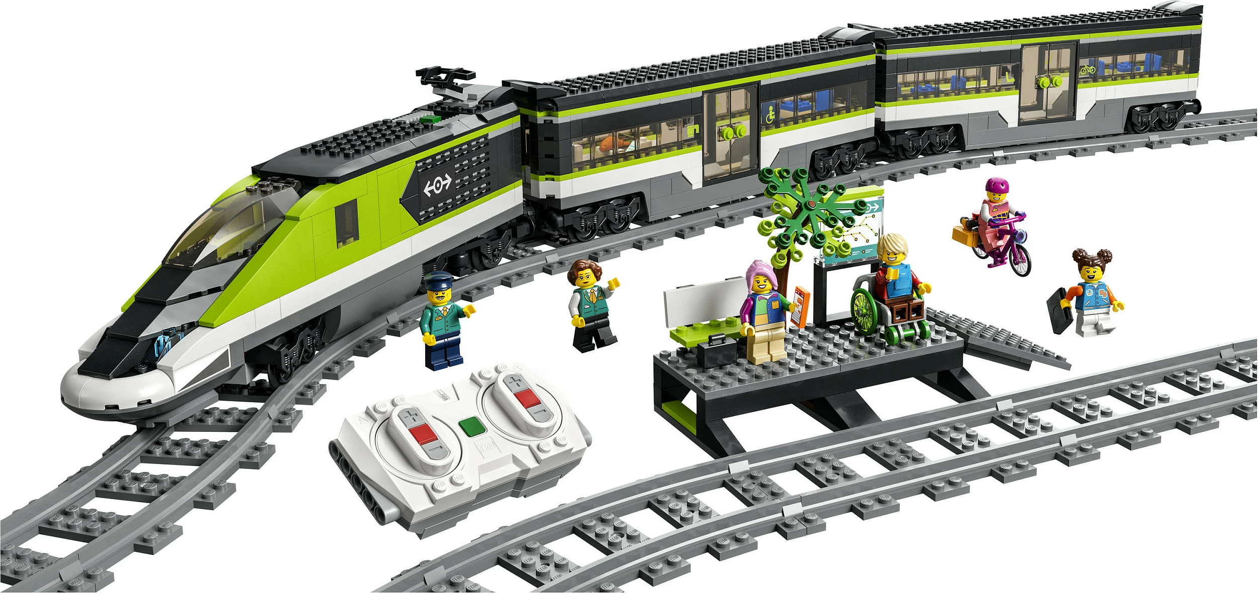 Set ndërtimi LEGO City Express Passenger Train, 7 vjeç e lart, plastik, 764 pjesë, shumëngjyrësh