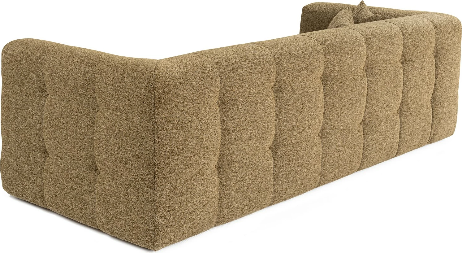 Divan treshe Atelier del Sofa, Cady, ngjyrë kaki