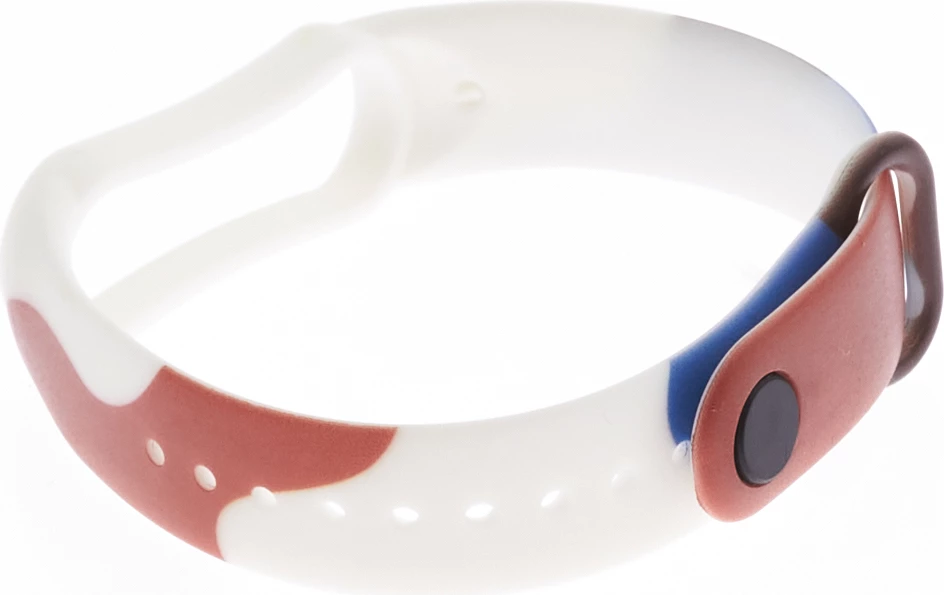 Rrip silikoni Hurtel Strap Moro për Xiaomi Mi Band 3/4, kamuflazh, Bardhë/Kuq/Kaltër