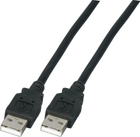 Kabllo USB EFB Elektronik K5204, USB-A në USB-A, 0.5 m, USB 2.0, 480 Mb/s, e zezë