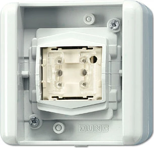 Buton KNX Jung 8471.01LEDW, 1-fish, me LED, montim sipërfaqësor, gri