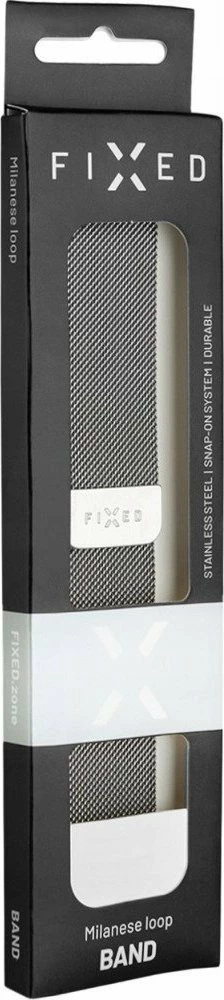 Rrip për Apple Watch Fixed Mesh FIXMEST-436-BK 49/45/44/42mm, argjend 4