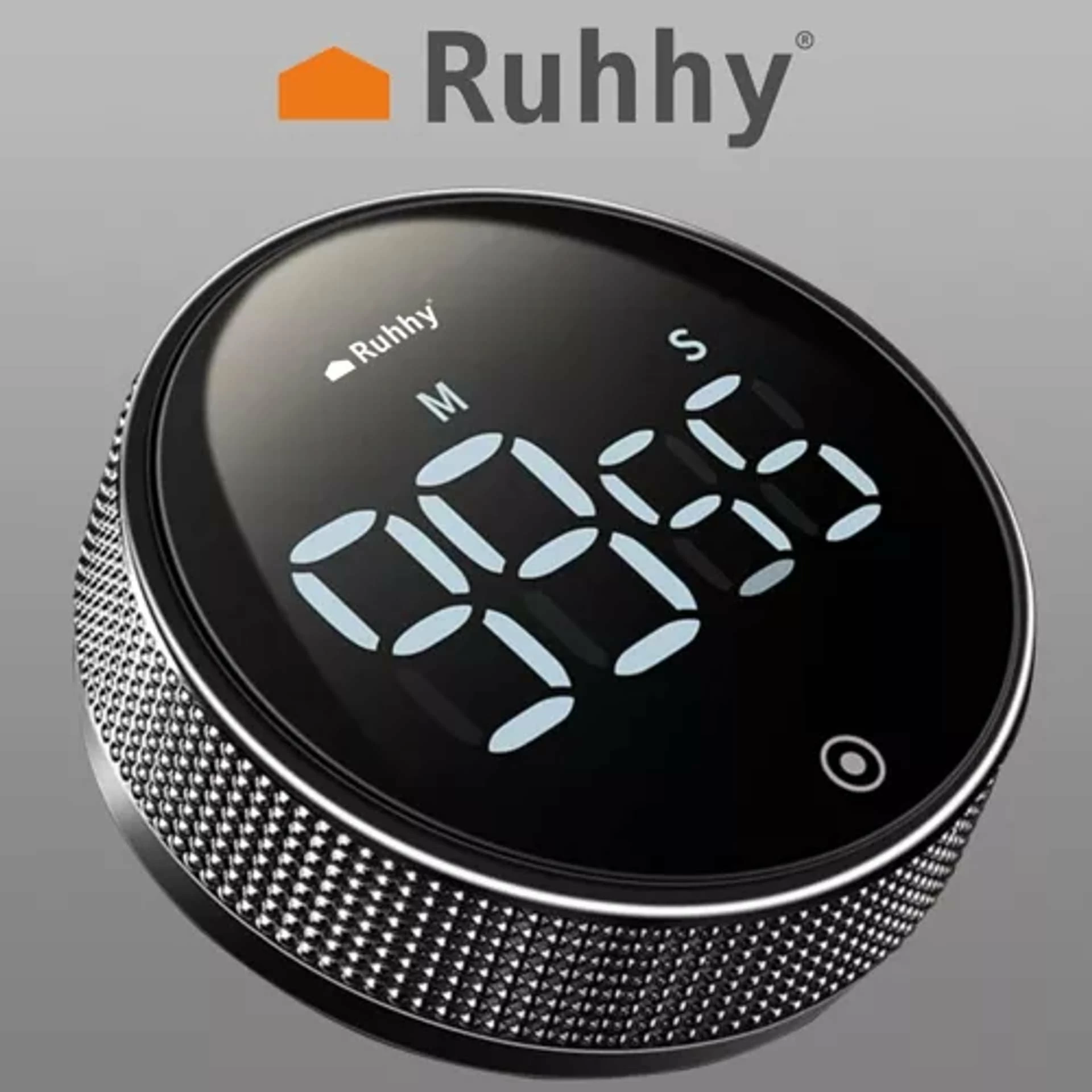 Timer digjital Tadar 5900779944022, magnetik, LCD, 0–99 min 55 sek, 3xAAA, e argjendtë