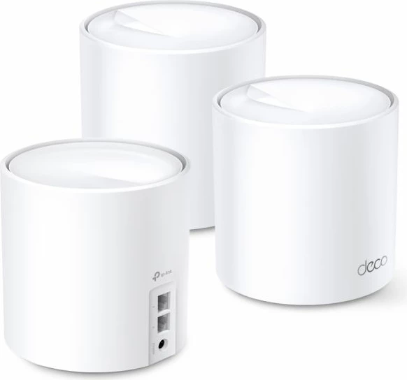 Sistem Mesh WiFi, TP-Link Deco X20, Wi‑Fi 6 AX1800, 3 copë, bardhë