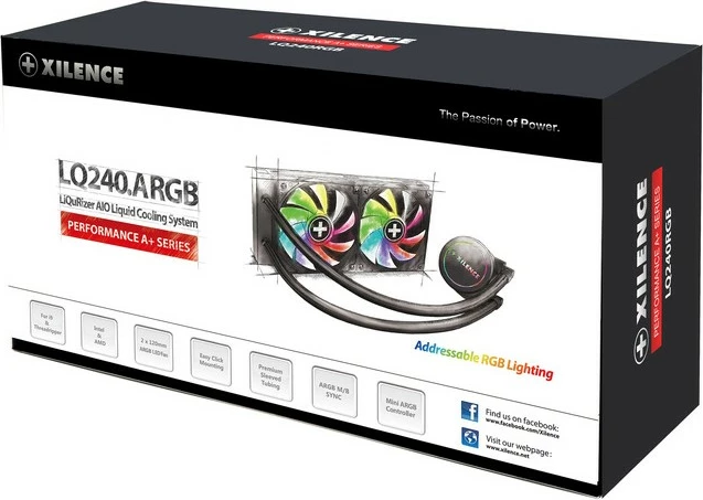 Ftohës uji Xilence LiQuRizer LQ240RGB, all-in-one, 240mm, LED RGB