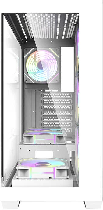 Kasë Darkflash DS900 me 7 ventilatorë ARGB, e bardhë