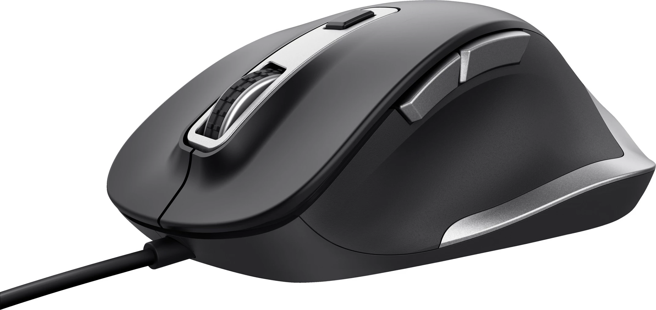 Maus Trust Fyda Komfort ECO, USB, 5000 DPI, e zezë