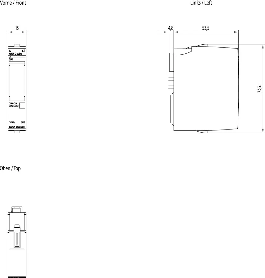 Modul analog Siemens SIMATIC ET 200SP 6ES7134-6HD01-0BA1, IP20, shumëngjyrësh