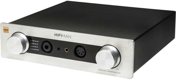 Amplifikator kufjesh HiFiMAN EF400 Amp, DAC Hymalaya R2R, 4.4W, i zi/argjendtë