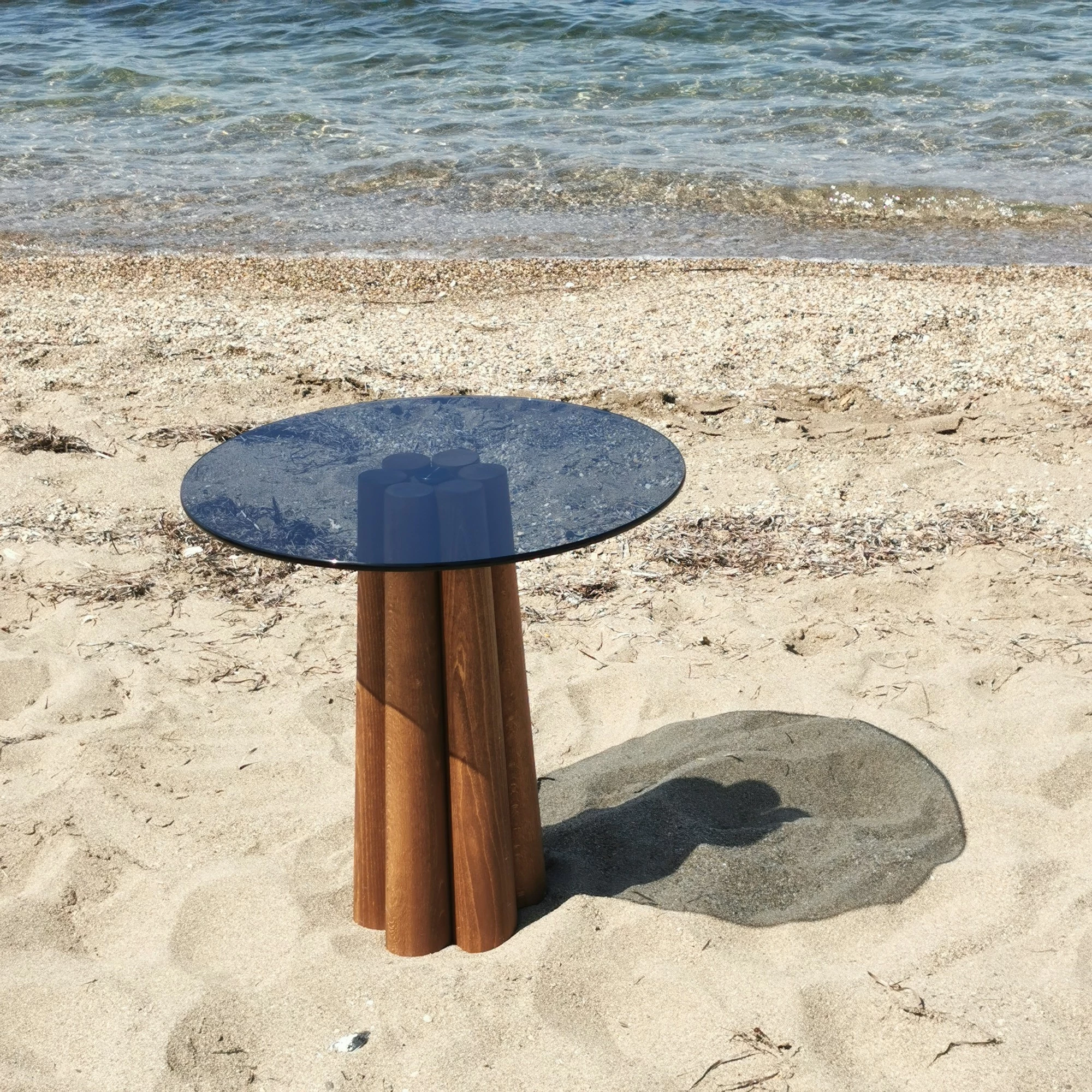 Tavolinë kafeje Skye Decor, Thales, arr dhe gri e errët