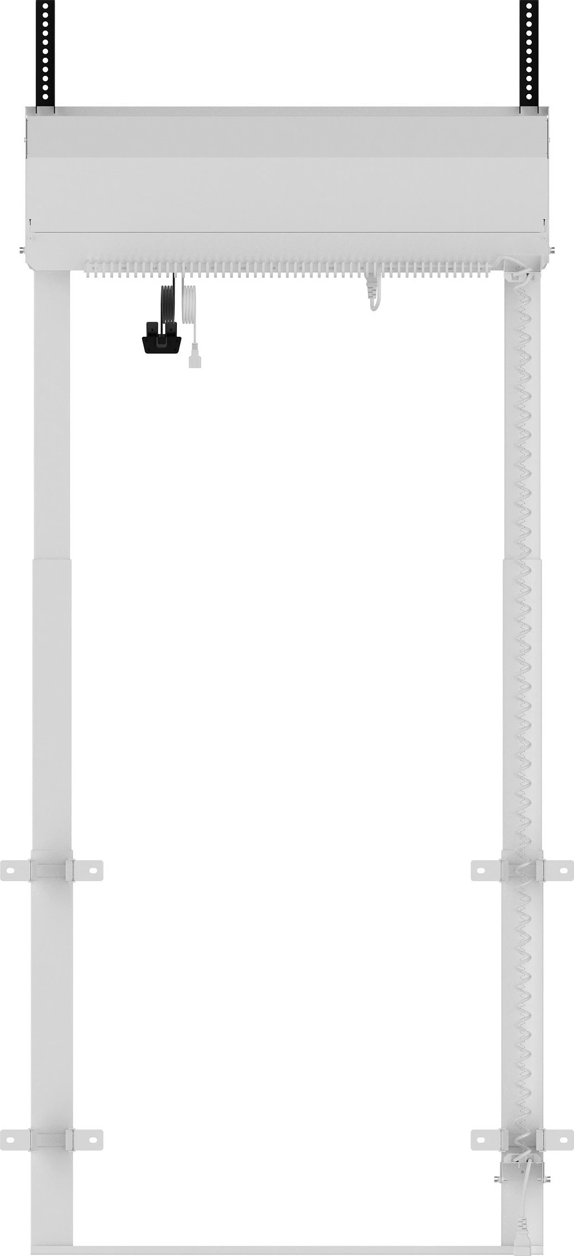 Mbajtëse dyshemeje elektrike për ekran iiyama Pylon, VESA 800x600, deri 120kg, 55-98", e bardhë