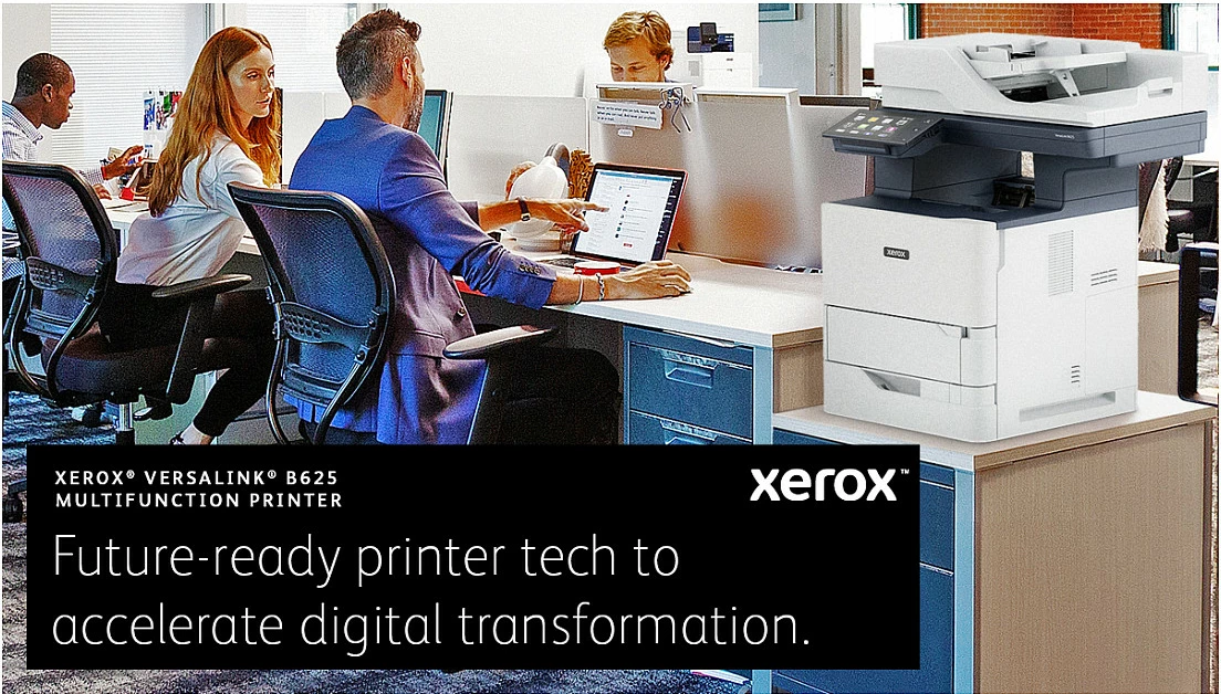 Printer multifunksional Xerox VersaLink B625, A4, laser mono, duplex, 61 ppm, 2 tabaka 650 fletë, zi/gri