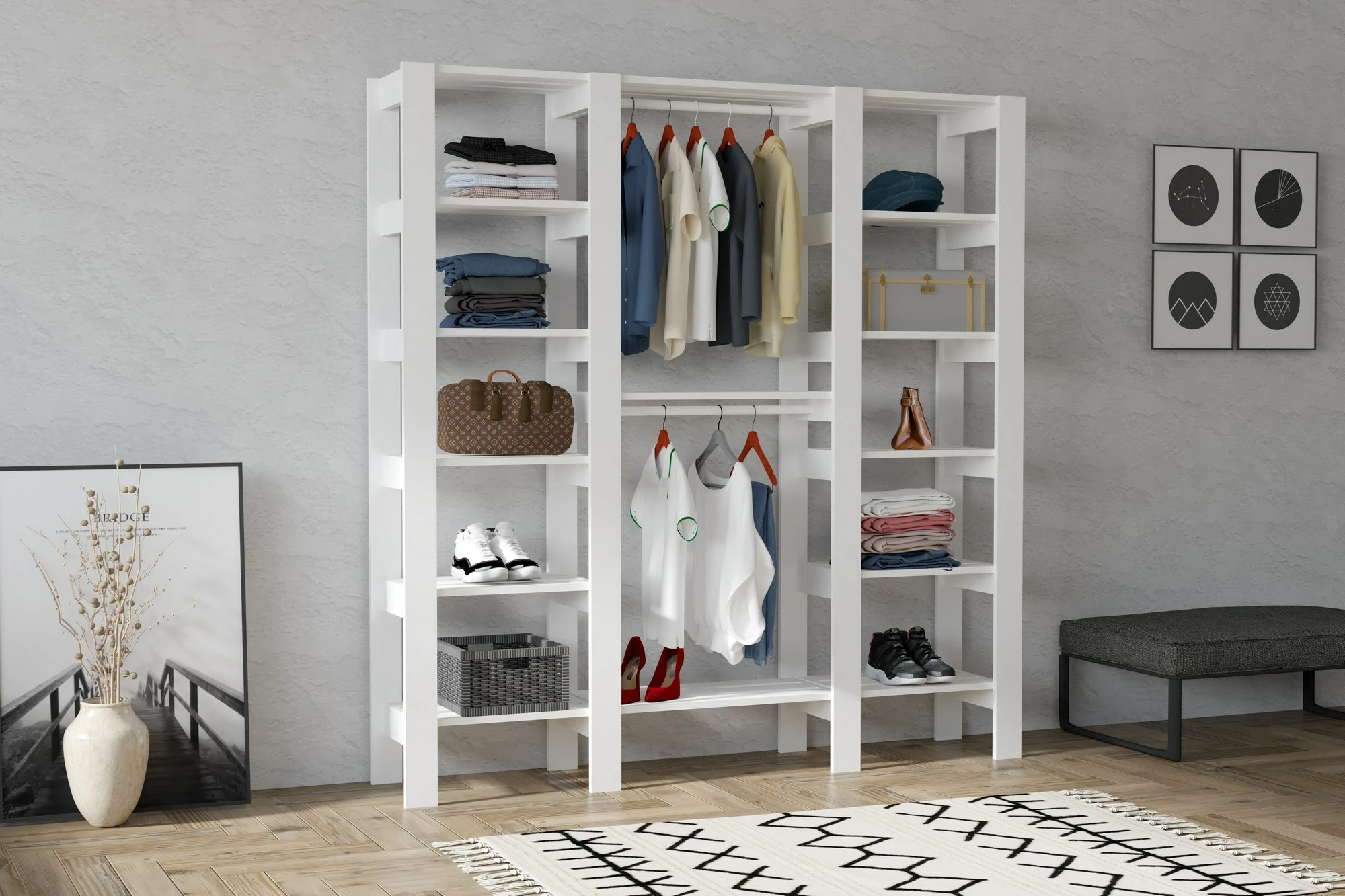 Dollap Hanah Home, City, ngjyrë e bardhë