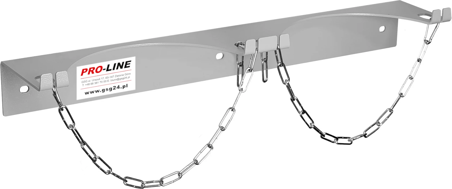 Mbajtës muri për 2 bombola gazi Pro-Line 1013440, diametër maksimal 250 mm, gri