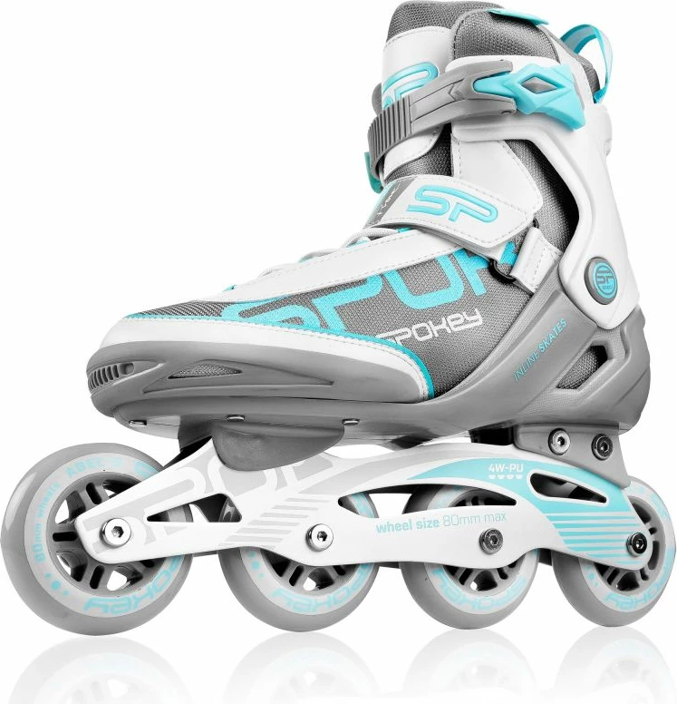 Patine me rrota Spokey Prime Pro WH/TQ për meshkuj dhe femra, madhësia 38