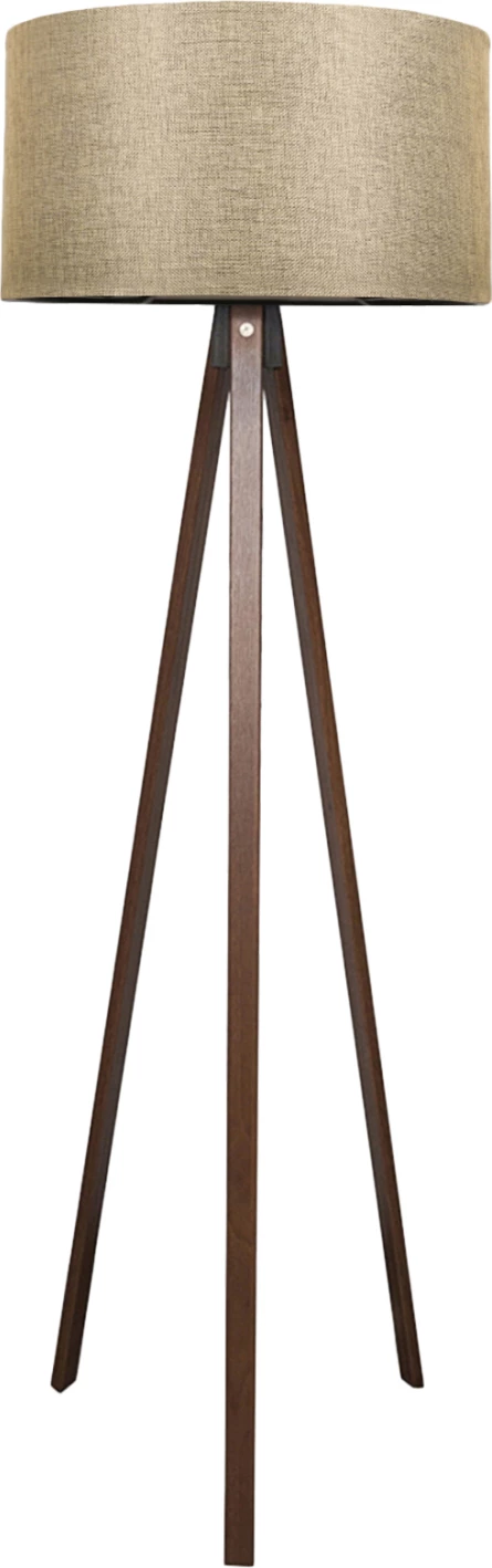 Llambë dyshemeje tripod, ngjyrë arre, kapak ngjyrë ari-kafe, FH7578.03