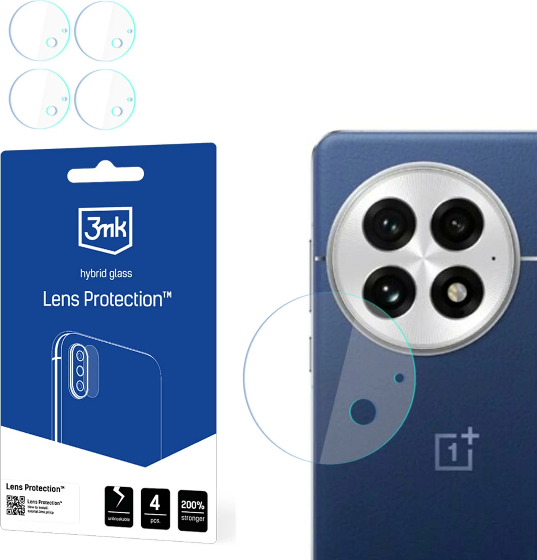Xham hibrid mbrojtës për kamerë, 3mk Protection, për OnePlus 13