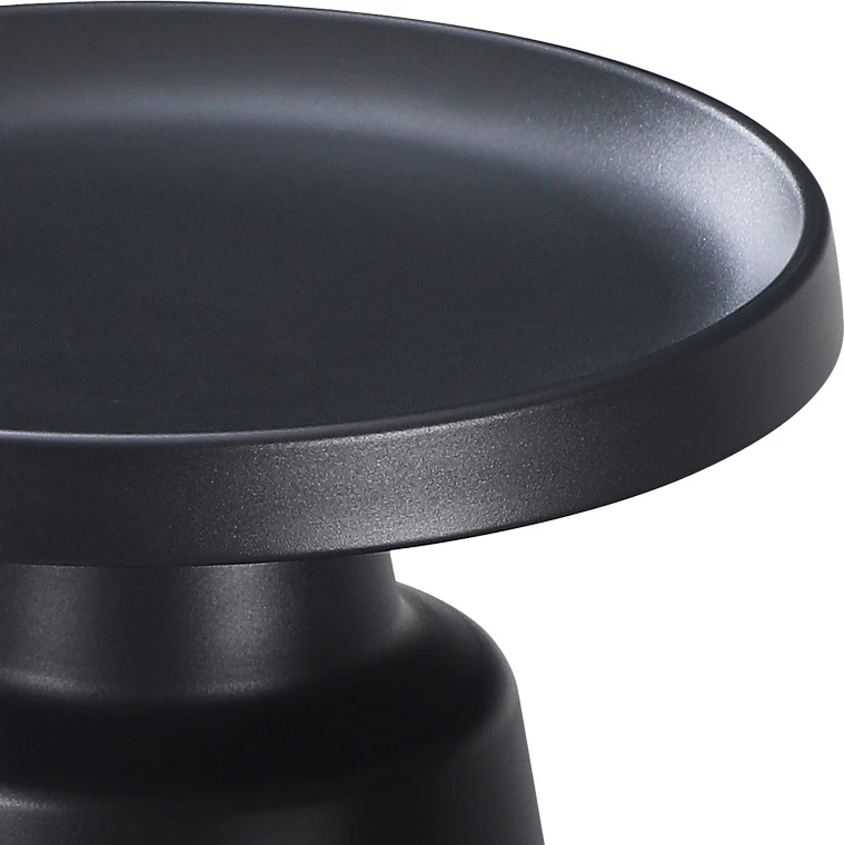 Tavolinë anësore Ginoze, metal i zi, 50x48.5cm