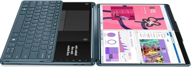 Kompjuter hibrid Lenovo Yoga Book 9 13IMU9, Intel Core Ultra 7 155U, 32 GB RAM, 512 GB SSD, 13.3" 2.8K Touch, Teal + tastierë & maus